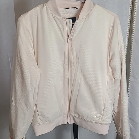 under armour womens cold gear loose fit bomber jacket size M Light Pink - Picture 4 of 9